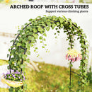 Outsunny Garden Arch, 2.4 m High x 1.5 m Wide Metal Outdoor Wedding Arch