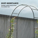 Outsunny Garden Arch, 2.4 m High x 1.5 m Wide Metal Outdoor Wedding Arch
