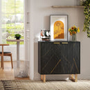 HOMCOM Sideboard, Buffet Cabinet with 2 Doors and Adjustable Shelves