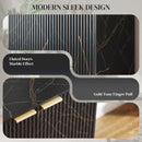 HOMCOM Sideboard, Buffet Cabinet with 2 Doors and Adjustable Shelves