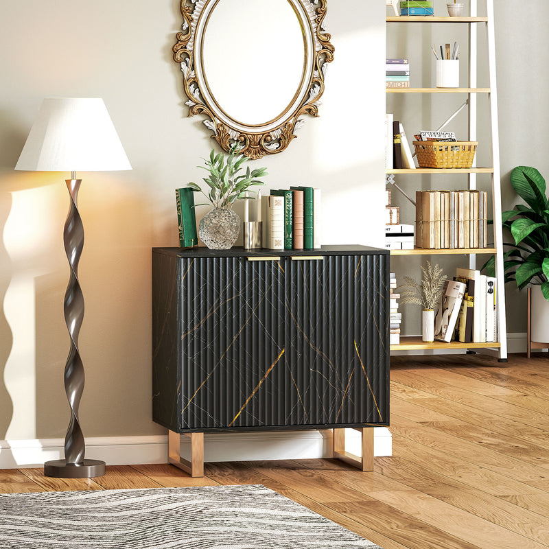 HOMCOM Sideboard, Buffet Cabinet with 2 Doors and Adjustable Shelves