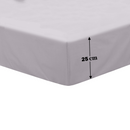 Lewis's Non-Iron Percale Sheet Range - Silver