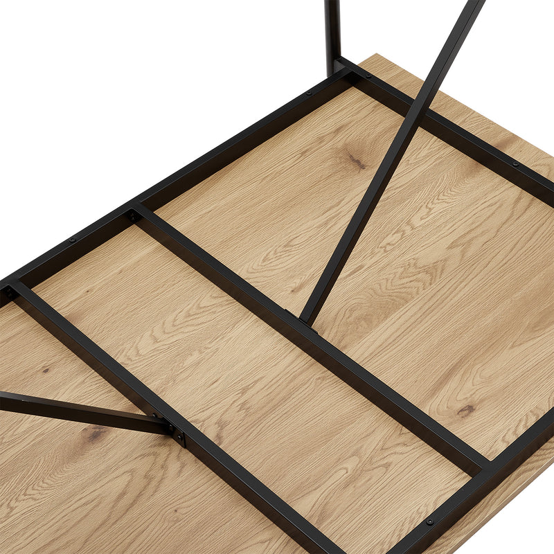 Livingandhome Wooden 4-Seater Dining Table