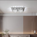 Livingandhome Square Large-size Glamourous Crystal LED Ceiling Light