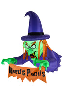 Lifeideas 4ft Halloween Inflatable Witch Decoration with Built-in LED Lights