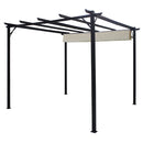 Breeins Sun Shelter Steel Pergola for Outdoors