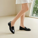 Casual Closed Toe Slip-on Penny Loafers with Low Heel