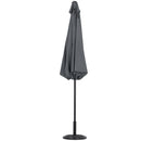 Livingandhome 3M Large Rotating Patio Parasol for Outdoor Sunshade and Rain