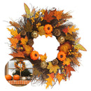 Autumn Pumpkin Pinecone Door Wreath