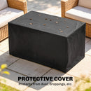 Outsunny  Table W/ Rain Cover 50,000 BTU Outdoor Firepit