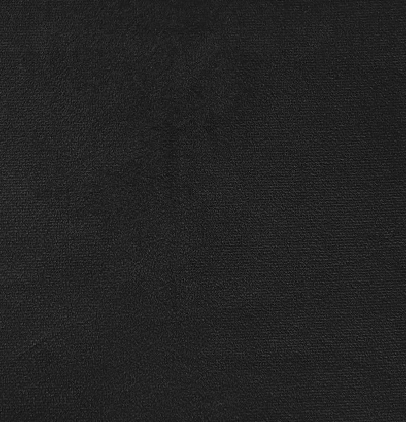 Luxury Enhanced Living Black Velvet, Supersoft, 100% out, Thermal Pair of Curtains with Eyelet Top