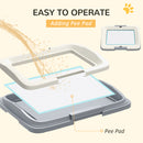 PawHut Dog Toilet Tray, Dog Litter Tray for Training Dogs, 47 x 34 x 6cm