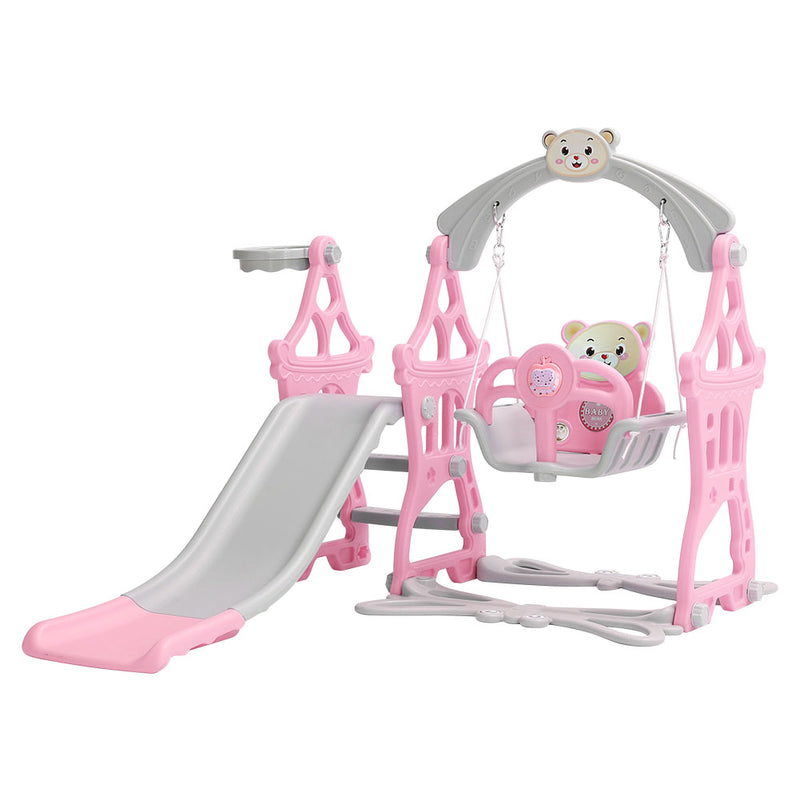 Livingandhome Toddler Swing and Slide Playset for Indoor and Outdoor