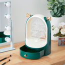 Livingandhome Christmas Tree Desktop Jewelry Display Holder with Drawer