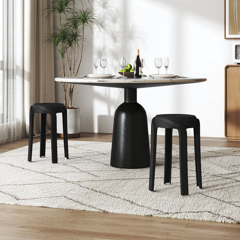 Livingandhome 10 Pack Stackable Plastic Round Stools