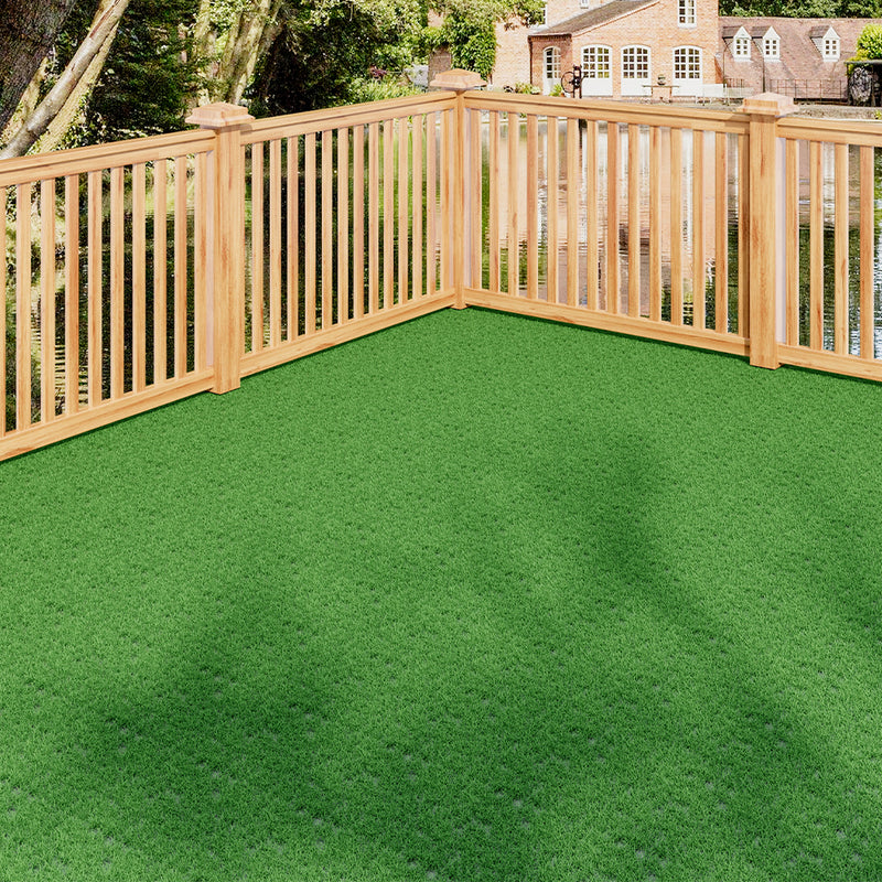 Breeins Interlocking Green Lawn Grass Tile Set