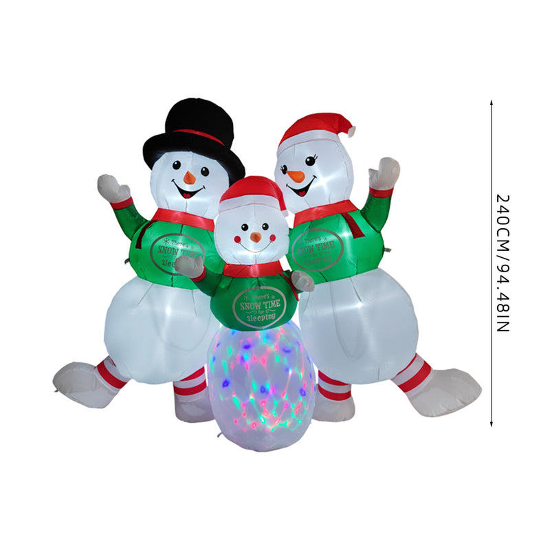 Lifeideas Christmas Inflatable Snowman Family
