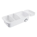 Lifeideas Grey Sliding Storage Basket with Dividers