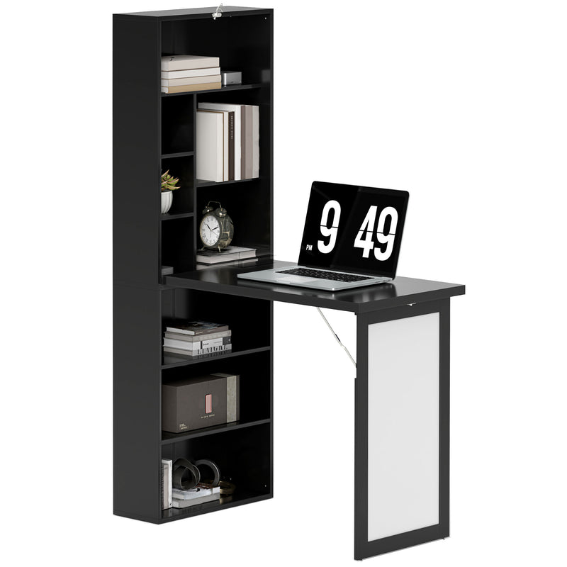 HOMCOM Convertible Desk with Whiteboard Multi-function Workstation