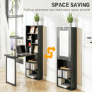 HOMCOM Convertible Desk with Whiteboard Multi-function Workstation