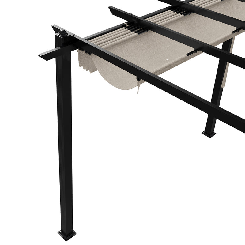 Breeins 10x20ft Aluminium Pergola with Retractable Roof