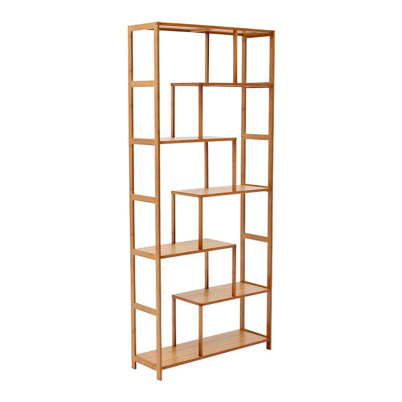 Livingandhome 7-Tier Wooden Bookcase Display Stand