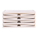 Lifeideas 4-layer Thicken Foldable Shoe Storage Box with Wheels