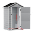 Breeins 4 x 3FT Apex Roof Garden Shed Outdoor Storage House
