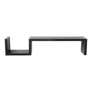 Livingandhome Set of 2 Wooden Wall Mounted Floating Shelves