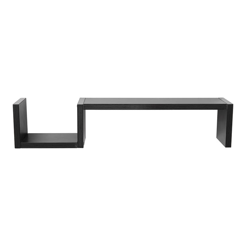 Livingandhome Set of 2 Wooden Wall Mounted Floating Shelves