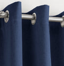 Enhanced Living Vogue Navy Eyelet Thermal Noise reducing Dim Out Curtains - Pair