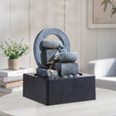 Breeins Tabletop Waterfall Fountain with LED Lighting,