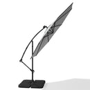 Livingandhome Outdoor 32 LED Lighted Patio Umbrella With Crank Lift System