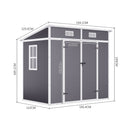 Livingandhome Outdoor Plastic Garden Storage Shed