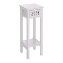 Cottonfy UK Wooden Plant Stand with Drawer