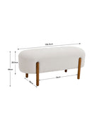 Livingandhome Contemporary Upholstered Bench