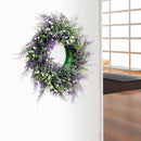 Lifeideas Round Artificial Lavender Flower Wreath