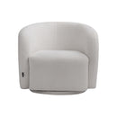 Livingandhome Swivel Tub Chair Upholstered Single Sofa