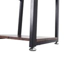 Livingandhome Industrial Style Clothing Rack with 4 Tiers of Shelves