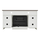 Recessed Electric Fireplace TV Stand with Timer and Remote
