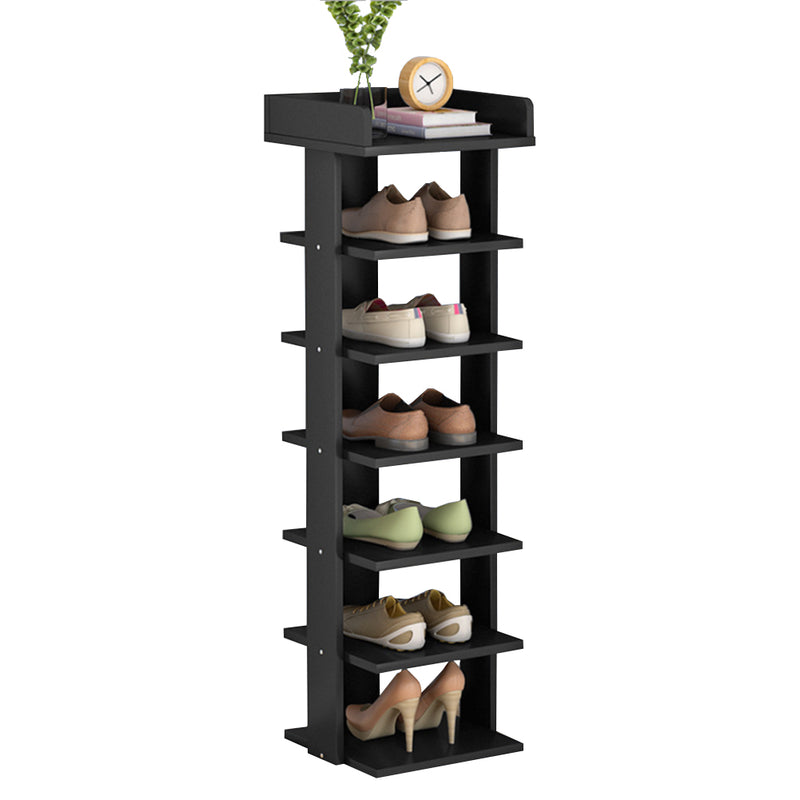 Cottonfy UK 7-Tier Wooden Narrow Shoes Rack