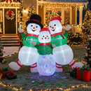 Lifeideas Christmas Inflatable Snowman Family