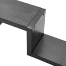 Livingandhome Set of 2 Wooden Wall Mounted Floating Shelves