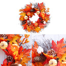 Autumn Harvest Pumpkin Maple Wreath