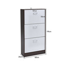 Livingandhome Wooden Shoe Organiser with 3 Tiers