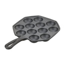 Breeins 12-Hole Cast Iron Takoyaki Pan