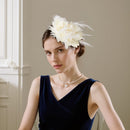 Feather Flower Fascinator Headband