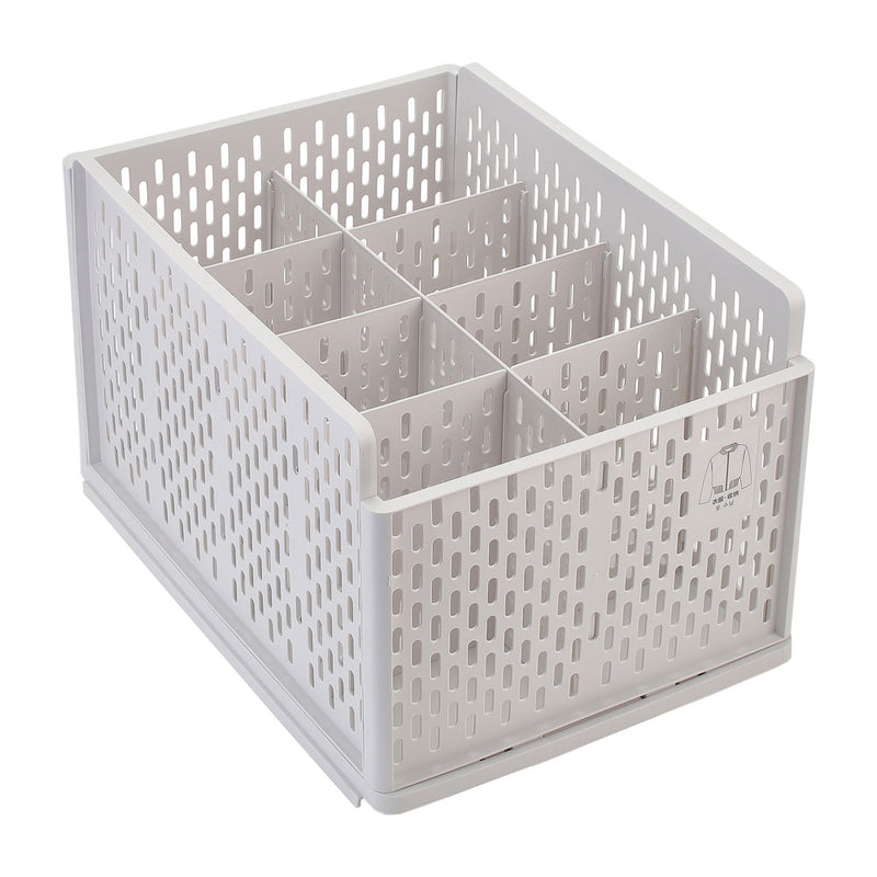 Lifeideas Plastic Stackable Clothes Storage Basket Drawer Organizer