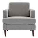 Livingandhome Linen Upholstered Mid-Century Chair