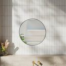 Livingandhome Nordic Round Bathroom Framed Mirror Wall Hanging